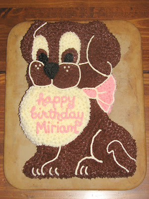 Happy Birthday Dog Cake. happy birthday, miriam
