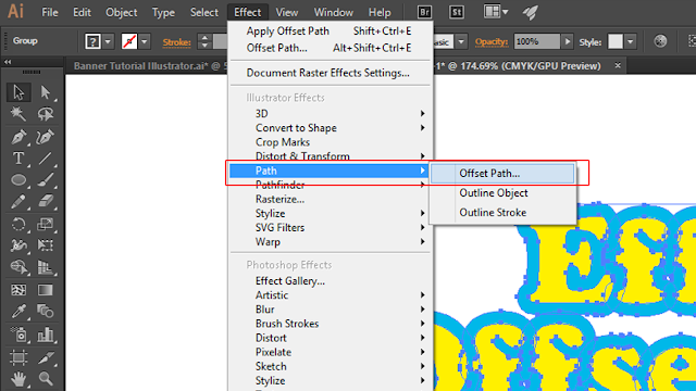 AdobeMasters.blogspot.com -  Cara Menggunakan Effect Offset Path Adobe Illustrator 