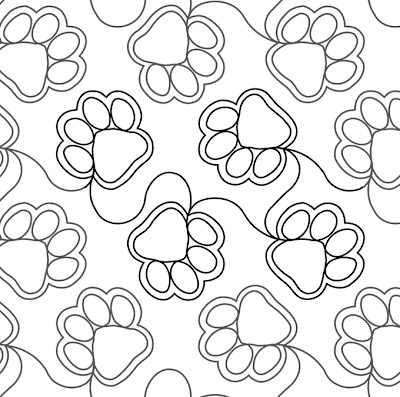 Paw Prints designed by Judy Vallely