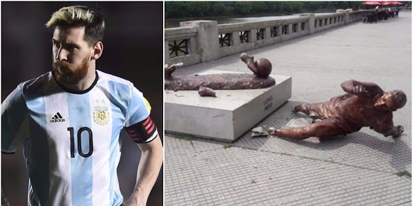 Lionel Messi tribute statue destroyed once again by vandals