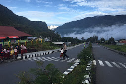 Satlantas Polres Puncak Jaya Gelar Strong Point di Kota Mulia