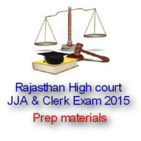 Rajasthan High court JJA & Clerk Exam 2015 Prep materials