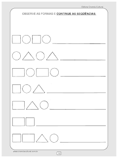 atividades matematica sequencias