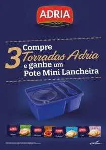 Promoção Torradas Adria 2020 Compre Ganhe Pote Mini Lancheira