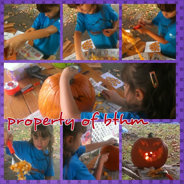 halloween pumpkin carving collage