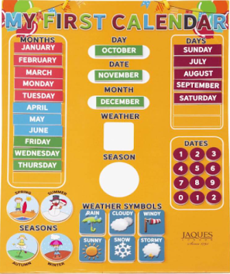 childrens magnetic calendar