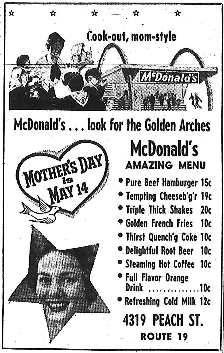 Old Time Erie: McDonald's 4319 Peach St. Erie PA 1961 ...