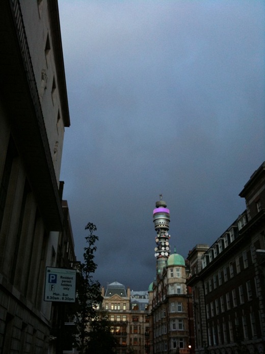 10.10.04 BT tower & clouds
