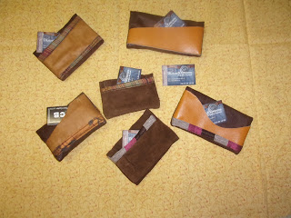 blague à tabac cuir avec pochette pour feuilles à rouler Diatonikkouture