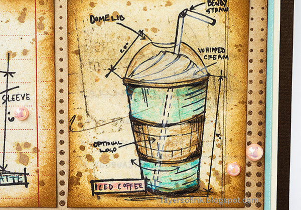 Layers of ink - Coffee Card Tutorial by Anna-Karin Evaldsson.