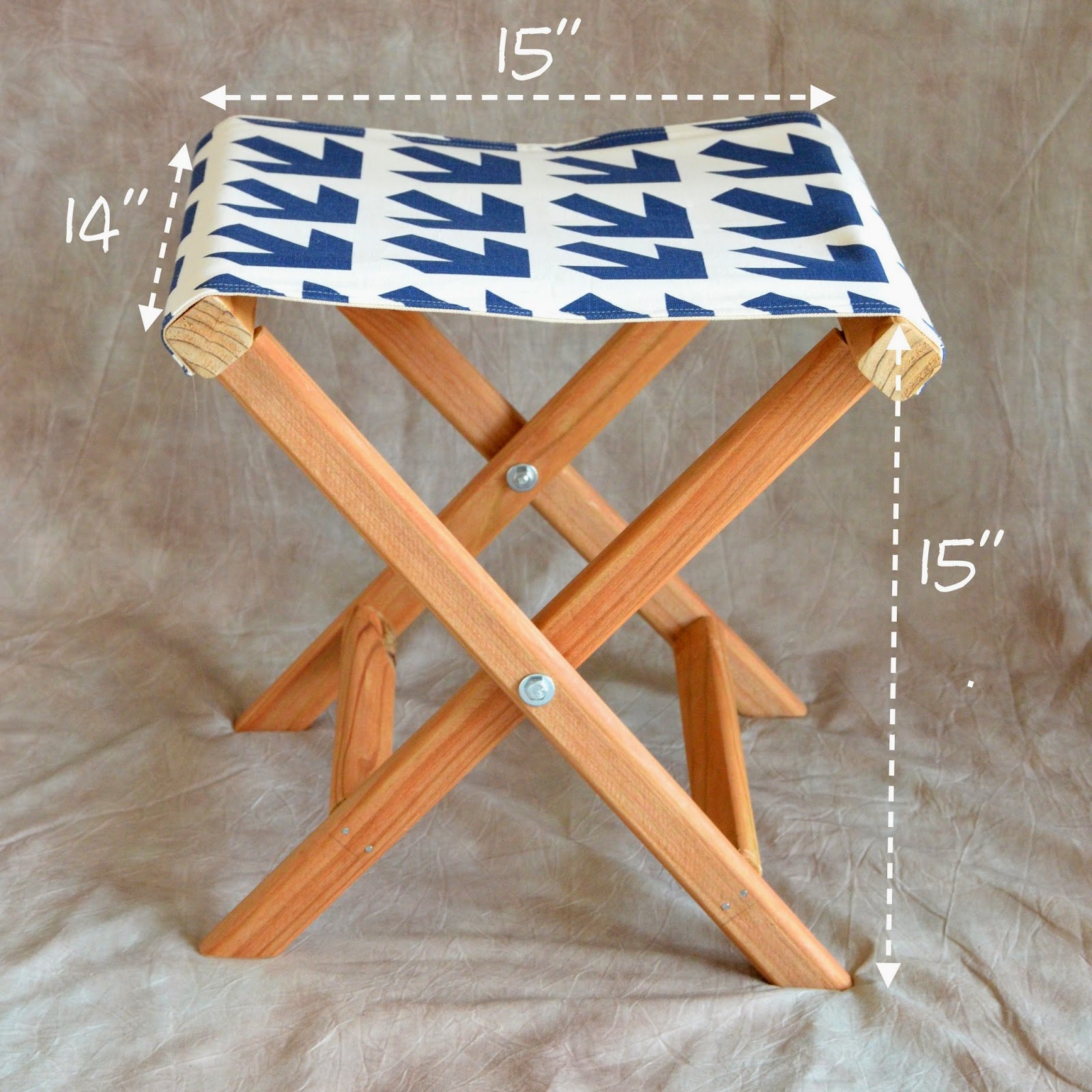 How to make a folding camp stool How About Orange
