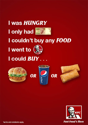 Contoh Iklan KFC Bahasa Inggris  blogdenmas