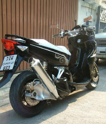 modifikasi yamaha nouvo 115, majesty like nouve modification