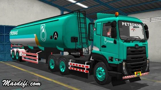 livery truck ud quester trailer tangki petronas