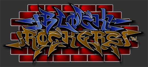 graffiti fonts. Block rockers graffiti fonts