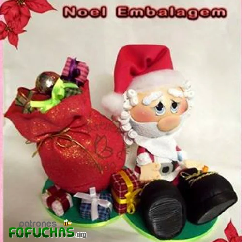 Moldes de fofuchas decoracón Navidad