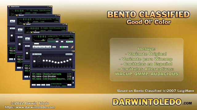 Bento Classified Good Old Color Winamp Skins