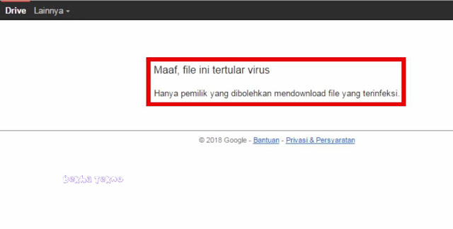 Tutorial Cara Download File Di Google Drive Yang Tidak Bisa Di Download Karena Terinfeksi  Tutorial Cara Download File Di Google Drive Yang Tidak Bisa Di Download Karena Terinfeksi Virus
