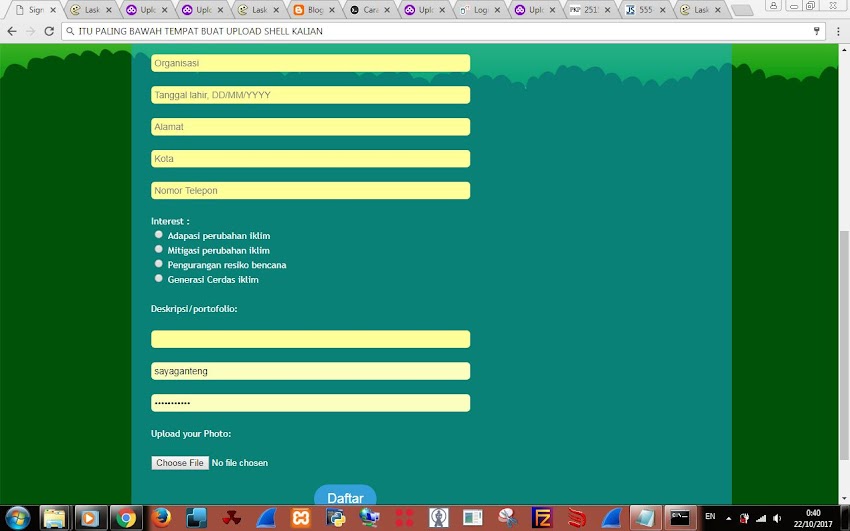 Tutorial Deface Dengan Cara Register Member