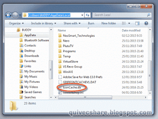 Letak IconCache.db