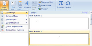 cara membuat nomor halaman di word
