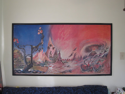 barbara remington lord of the rings poster hung in frame