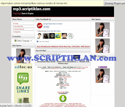 JUAL SCRIPT MP3 SEARCH ENGINE MURAH