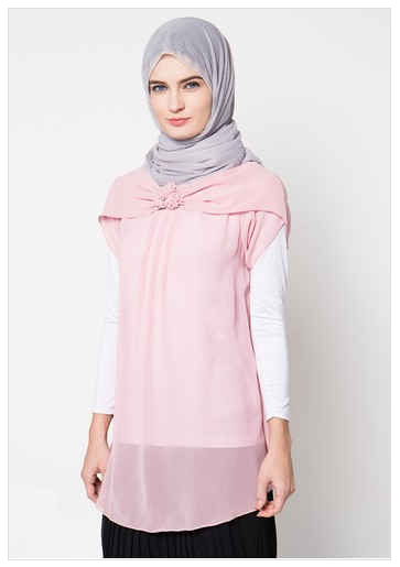 10 Contoh Model Baju Muslim Atasan Wanita Model Terkini 2016