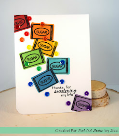 Rainbow Thank You Card by Jess Crafts for Mint Owl Studio