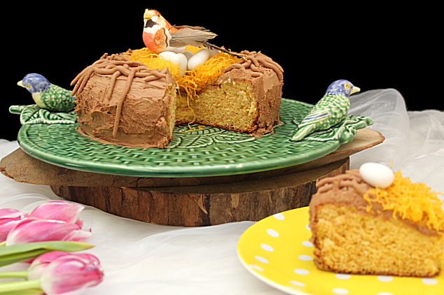 easter nest cake