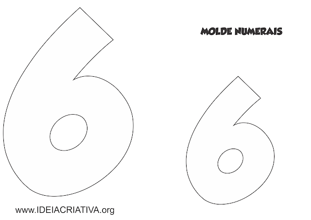 Molde Numerais Galinha Pintadinha para imprimir