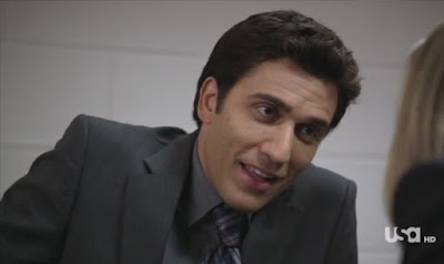 Covert Affairs Pilot episode screencaps Vincent Rossabi Noam Jenkins FBI agent police interrogation images photos pictures screengrabs captures