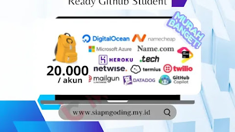 Hosting + Domain Murah, Akun Github Student Murah