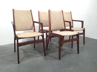 Johannes Andersen Rosewood Dining Chairs  - OCD The Vintage furniture Warehouse