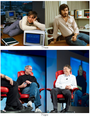 steve jobs and bill gates photo. The Bill and Steve Show that