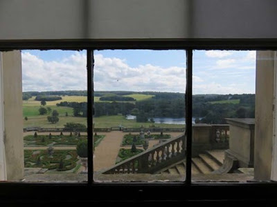 window showing terrace view