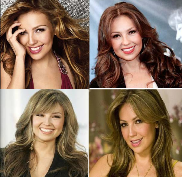 LOOK Y COLOR DE CABELLO DE THALIA