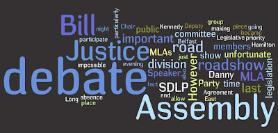 Wordle: Northern Ireland Assembly Roadshow party responses - www.wordle.net