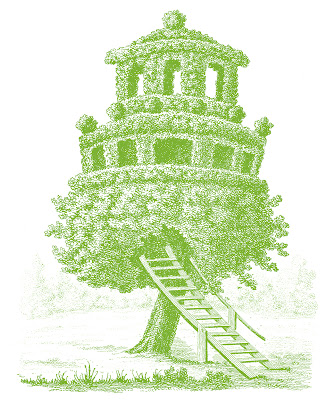Royalty Free Images  Vintage Treehouse Folly