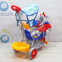 family unicorn baby tricycle