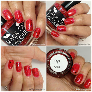 swatch and review of aries nail polish by black cat lacquer