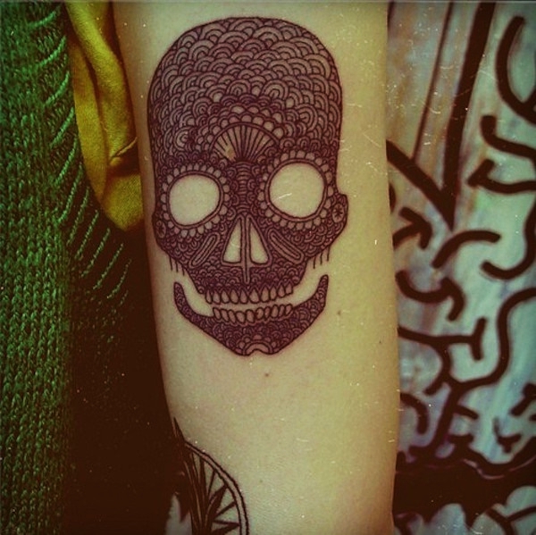 Tatuagens de caveira mexicana 