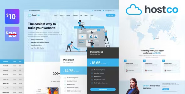 Best Web Hosting Bootstrap Template