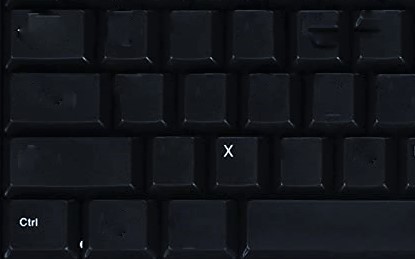 Black desktop keyboard