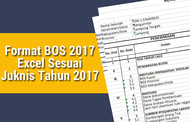 Format BOS 2017 Excel Sesuai Juknis Tahun 2017