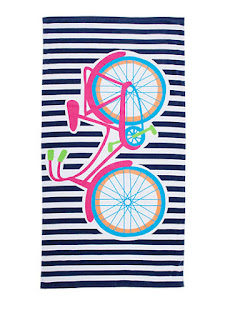  Home Accents Blue Bicycle Beach Towel