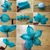 Stunning Tissue Paper Flower Made with a Golf Ball