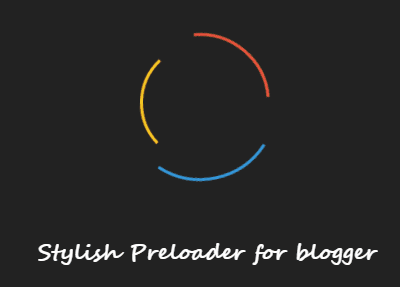 How To Add Pure Stylish CSS3 Preloader For Blogger