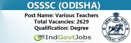 OSSSC Teacher Jobs 2024