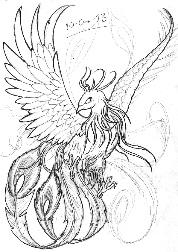 Download Japanese Phoenix Tattoo Coloring Pages